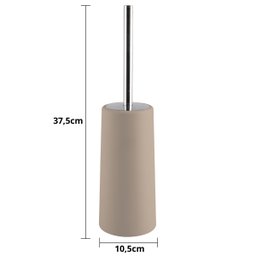 Lixeira 8l com Tampa Click Retangular + Escova Sanitária com Suporte para Banheiro | Astra - 2