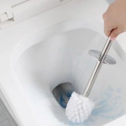 Lixeira 8l com Tampa Click Retangular + Escova Sanitária com Suporte para Banheiro | Astra - 5