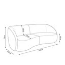 Ver imagem 4 de Sofá Decorativo Sala de Estar Bipartido 288cm Clarke Veludo Castor G45 - Gran Belo