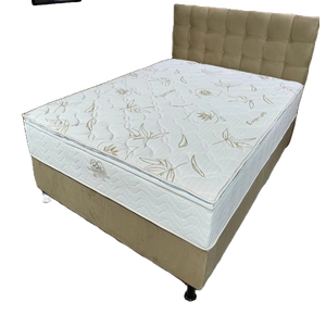 Cama Box Isofort Luxo C/ Pillow Top - Casal ( 138 X 188 )- Bege