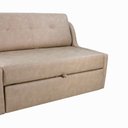 Ver imagem 6 de Sofá Cama Retrátil 2 Lugares 150, Mts Corano Naomi Matrix Cor:sintetico Bege