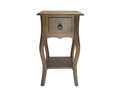 Ver imagem 1 de Mesa de Cabeceira Florence 1 Gaveta Castanho