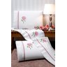 Jogo de Cama Bordado Athena Casal King 04 Peças - Rosê - 2