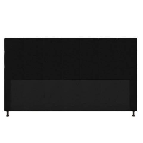Cabeceira Cama Box King 195cm Corino Preto