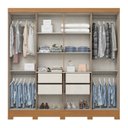Ver imagem 4 de Guarda Roupa Casal 8 Portas 4 Gavetas Prime Off White/Cinamomo