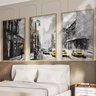 Quadro Decorativo 3 Telas Cidades New York Diversos Tamanhos - 2