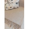 Manta xale sofá e cama AREIA 2,20x1,50m tear artesanal decorativa protetora - 2