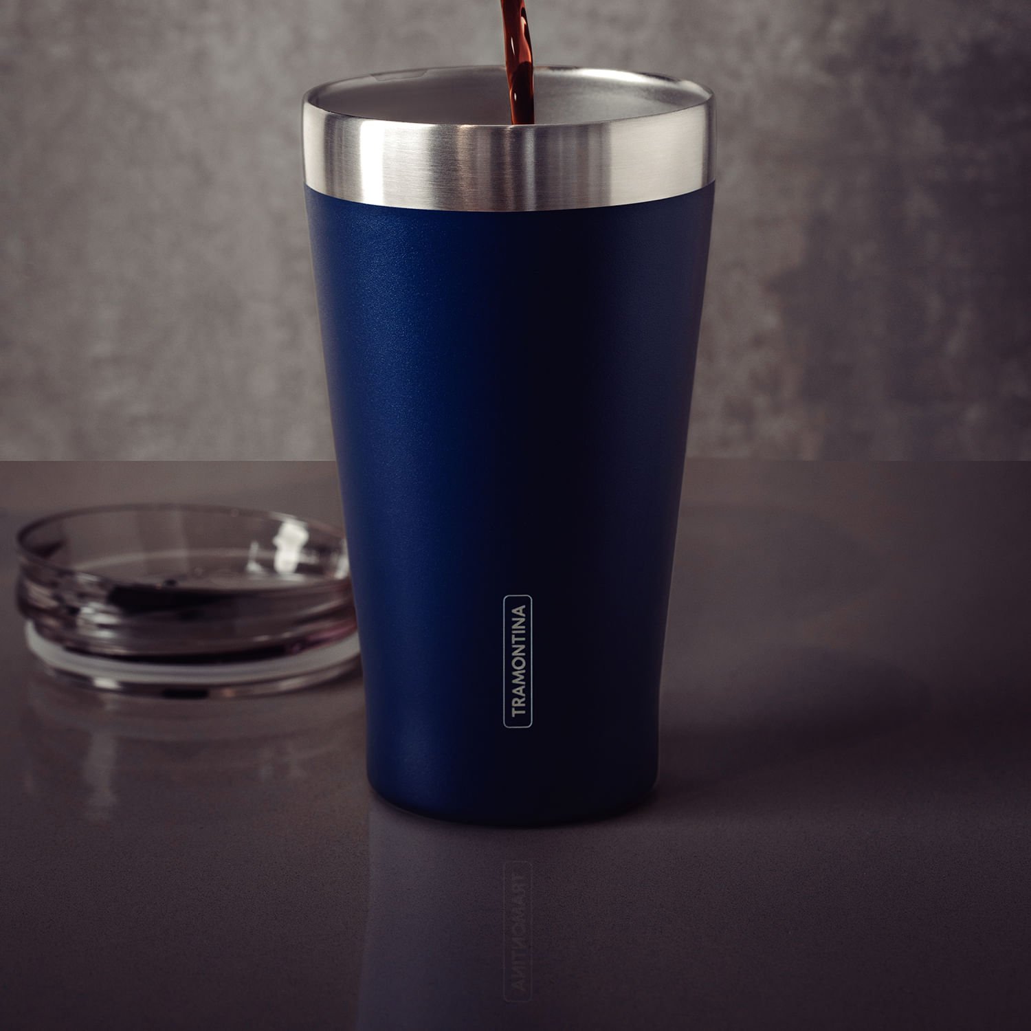 Copo Térmico Exata em Aço Inox Branco com Tampa 550ml - Tramontina - 6