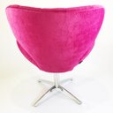 Ver imagem 6 de Kit 2 Poltronas Decorativa SWAN capitonê rosa pink base alumínio giratória - Poltronas do Sul
