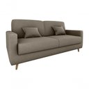 Ver imagem 1 de Sofá Cama Emília 2 Lugares 190cm Veludo Capuccino Matrix