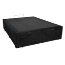 Ver imagem 1 de Cama Box Baú Casal Blindado Suede Preto