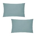 Ver imagem 1 de Kit 2 Capas Almofada Baguete Bouclé 50x30 – Zíper Invisível, Texturizado