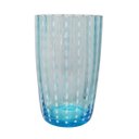 Ver imagem 2 de Jogo 6 Copos Tipo Murano em Vidro Azul e Bolinhas (400ml) Laradore