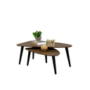 Ver imagem 3 de Mesa de Centro Sala Estar Decorativa Sofá Canto Escritório:imbuia