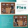 Guarda Roupas Casal 100% Mdf 6 Portas 5 Gavetas Moscou Ripado - Mais Móveis Cinamomo/offwhite - 4