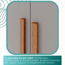 Ver imagem 7 de Guarda Roupas Casal 100% Mdf 6 Portas 5 Gavetas Moscou Ripado - Mais Móveis Cinamomo/offwhite