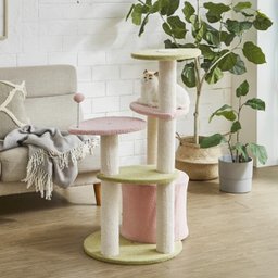 Arranhador Gato Pet Felino Casinha Brinquedo Torre 5 Modos Descanso Escala Arranha Sisal Aconchegant - 9