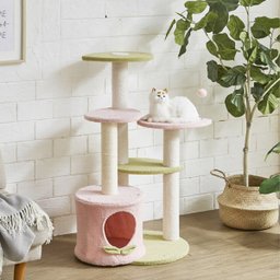 Arranhador Gato Pet Felino Casinha Brinquedo Torre 5 Modos Descanso Escala Arranha Sisal Aconchegant - 8