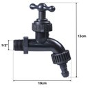 Ver imagem 4 de Tanque de Plástico 34l para Lavanderia Preto + Sifão Universal Sanfonado + Fita Veda Rosca + Torneir