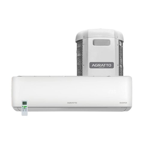 Ar Condicionado Split Agratto Hi Wall Liv Top Inverter 24.000 Btu/h Frio Monofásico Branco Lcst24f-