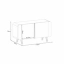 Ver imagem 2 de Aparador Buffet Benvenuto 110 cm Hb - Off White/Cinamono