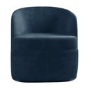 Ver imagem 7 de Poltrona Decorativa Design Moderno Bel Sala de Estar Base Giratória Veludo Azul Marinho G33 - Gran B