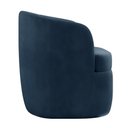 Ver mais imagens de Poltrona Decorativa Design Moderno Bel Sala de Estar Base Giratória Veludo Azul Marinho G33 - Gran B