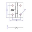 Ver imagem 2 de Dobradiça F.l.o. Porta / Janela Pino Solto Real 1,5" - Loth