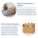 Ver mais imagens de Cabeceira de Solteiro com Nicho e LED MDF Aurora Yescasa