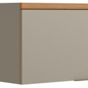 Ver imagem 3 de Armário Aéreo Cozinha 80 Cm Allure 2 Portas 100% Mdf Jequitibá/gris Fosco - Linea Brasil