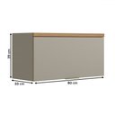 Ver imagem 6 de Armário Aéreo Cozinha 80 Cm Allure 2 Portas 100% Mdf Jequitibá/gris Fosco - Linea Brasil
