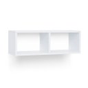 Ver imagem 1 de Nicho Retangular Duplo (Selo Fsc) 60 x 20 cm Branco com Suportes Embutidos e Kit para Fixação
