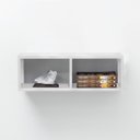 Ver imagem 4 de Nicho Retangular Duplo (Selo Fsc) 60 x 20 cm Branco com Suportes Embutidos e Kit para Fixação