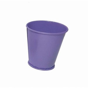 Balde Cachepot de Ferro para Mesa Festa Evento 15 Anos Pequeno Lilas com 24 Unidades