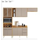 Ver imagem 3 de Cozinha Completa Modulada 4 Peças 9 Portas Plena Amarelo/Cinamon/Nude Prime