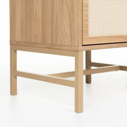 Mesa de Cabeceira Square 2 Gavetas 60 Cm X 43 Cm X 40 Cm Tauari - Telinha Rattan - 4