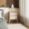 Mesa de Cabeceira Square 2 Gavetas 60 Cm X 43 Cm X 40 Cm Tauari - Telinha Rattan - 6