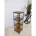 Ver imagem 6 de Fruteira artesanal 3 andares ferro madeira porta filtro