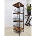 Ver imagem 7 de Fruteira artesanal 3 andares ferro madeira porta filtro