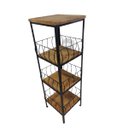 Ver imagem 5 de Fruteira artesanal 3 andares ferro madeira porta filtro