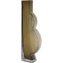 Ver imagem 1 de Vaso Decorativo Enfeite 35x5x11cm Vidro Cinza Ficarella