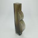 Ver imagem 3 de Vaso Decorativo Enfeite 35x5x11cm Vidro Cinza Ficarella