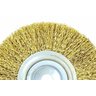 Escova Circular de Aço Latonado Ondulado – 6 x 1/2 - 2