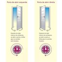Ver imagem 4 de Portas de Alumínio Lambril Seteira 2,20 X 1,20 com Frisos e Puxadores e Kit Fechadura Direita Cor Br
