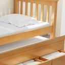 Ver imagem 4 de Cama Solteiro com Auxiliar 188x88cm 3 Gavetas Virena Mel B11 - Mpozenato