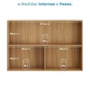 Ver imagem 7 de Armário 1200 2 Portas com Vidro Art