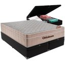 Ver imagem 1 de Cama Box Baú Airtech King Colchão de Molas Ensacadas Ortobom 193x203x60cm