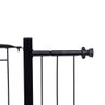 Portão Grade de Proteção para Pet e Bebê com Trava Segurança Portas de 80 Cm Á 90 Cm - Preto - 7