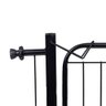 Portão Grade de Proteção para Pet e Bebê com Trava Segurança Portas de 80 Cm Á 90 Cm - Preto - 6
