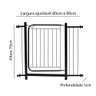 Portão Grade de Proteção para Pet e Bebê com Trava Segurança Portas de 80 Cm Á 90 Cm - Preto - 8